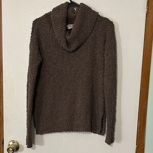 PINK REPUBLIC Brown Cowl Neck Sweater for Women